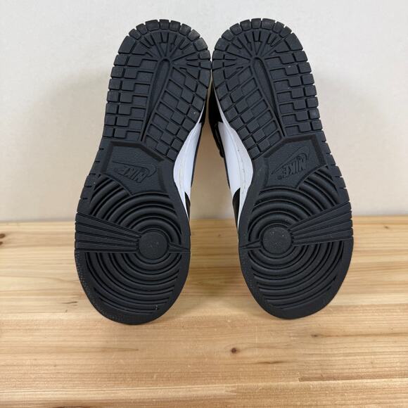 Nike Dunk High HI Panda Women's 6 White Black Athletic Leather Shoes Sneakers - Picture 5 of 9